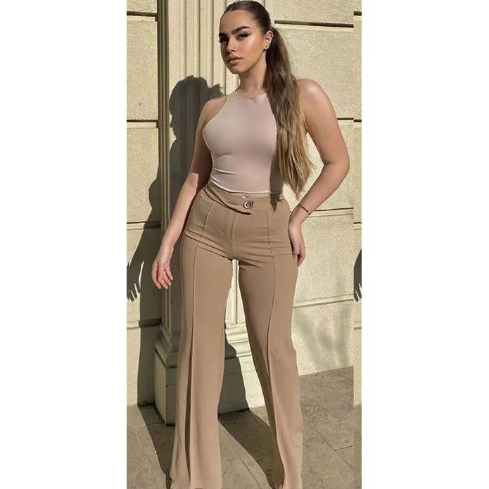 High-Waisted Formal Short Pant