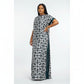 African Dashiki Abaya Print Design Loose Long Dress