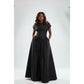 Plus Size Sleeveless Vintage Maxi Dress