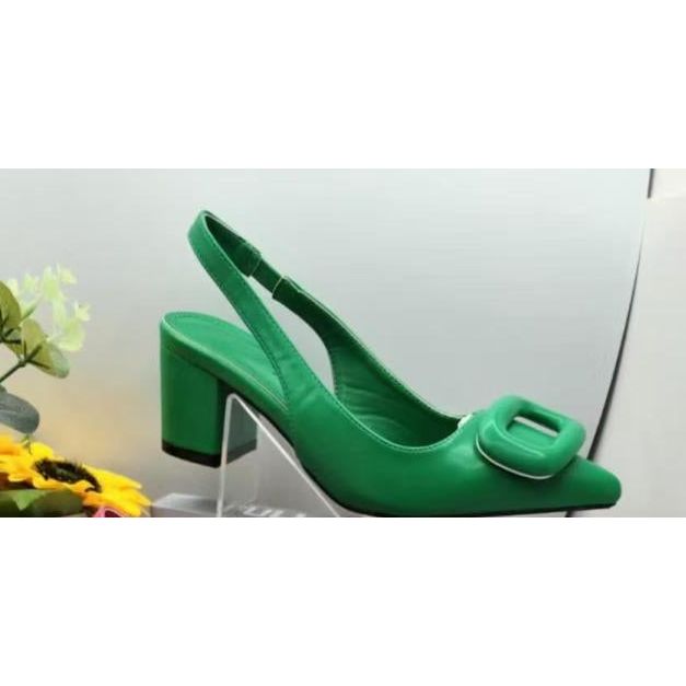 Conformable Slingback Short Heel Pumps