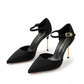 D'Orsay Back Bow Pointed Court Heel
