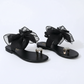 Bow & Faux Pearl Decor Toe Ring Design Thong Sandals