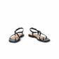 Women's Strappy Flat Slide Golden Toe String Sandals