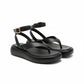 Thick Sole Square Toe Metal Buckle Strap Casual Sandals
