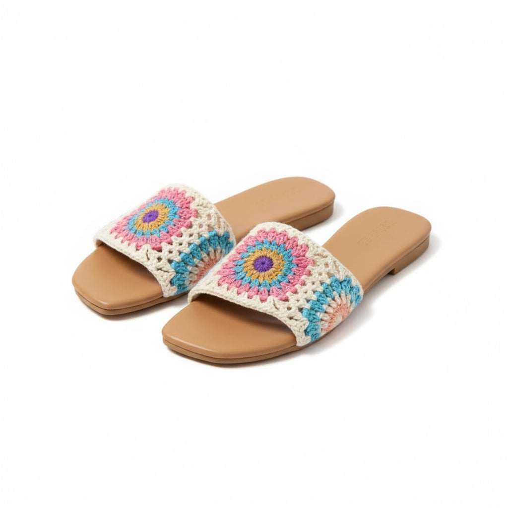 Women's Crochet Flat Sandals