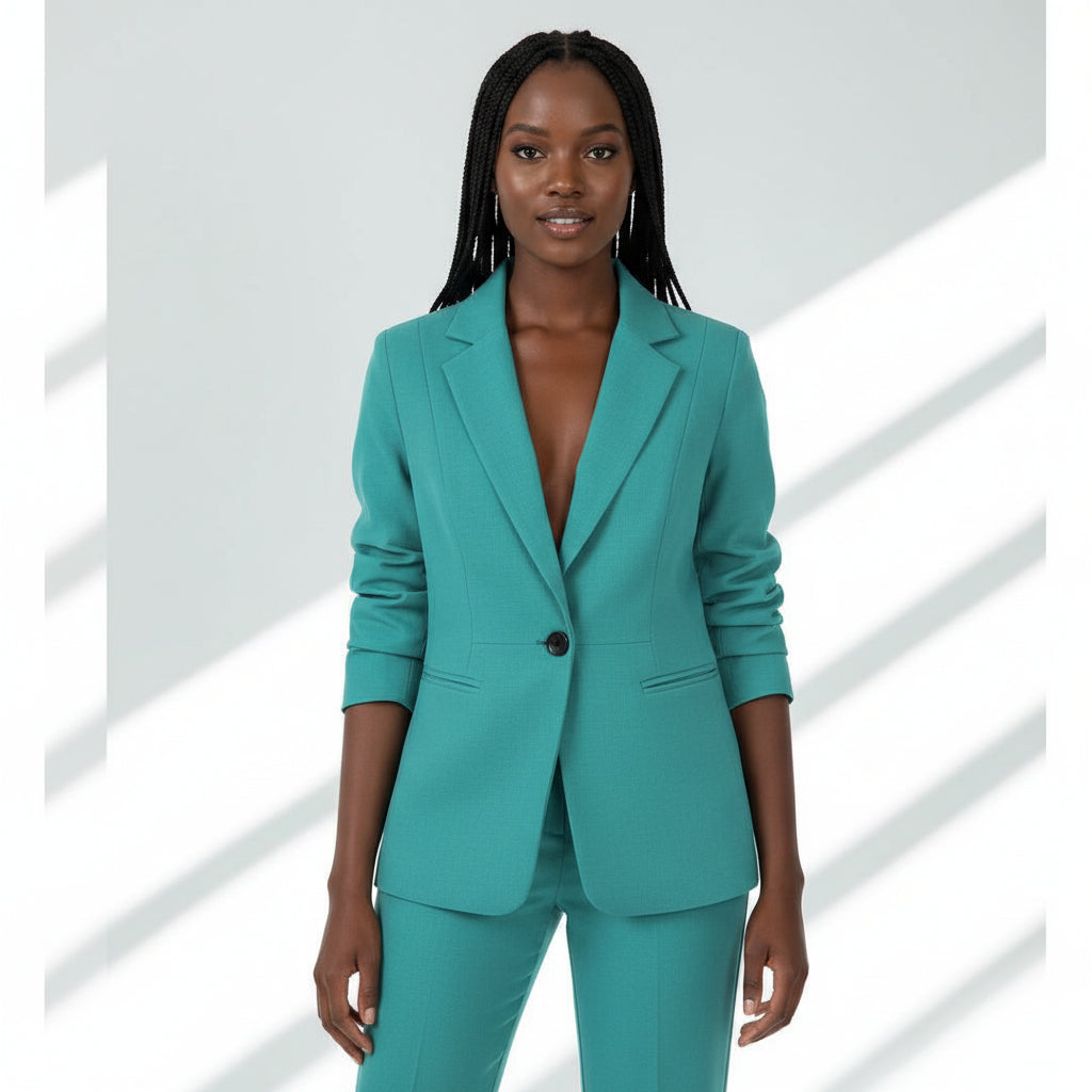 3/4 Sleeve Blazer And Formal Pants Set