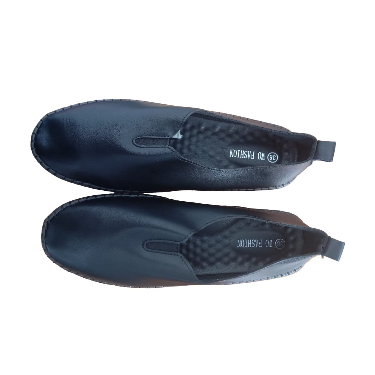 Women Black Solid Loafers