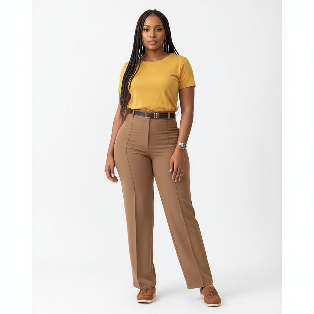 High waisted formal pant