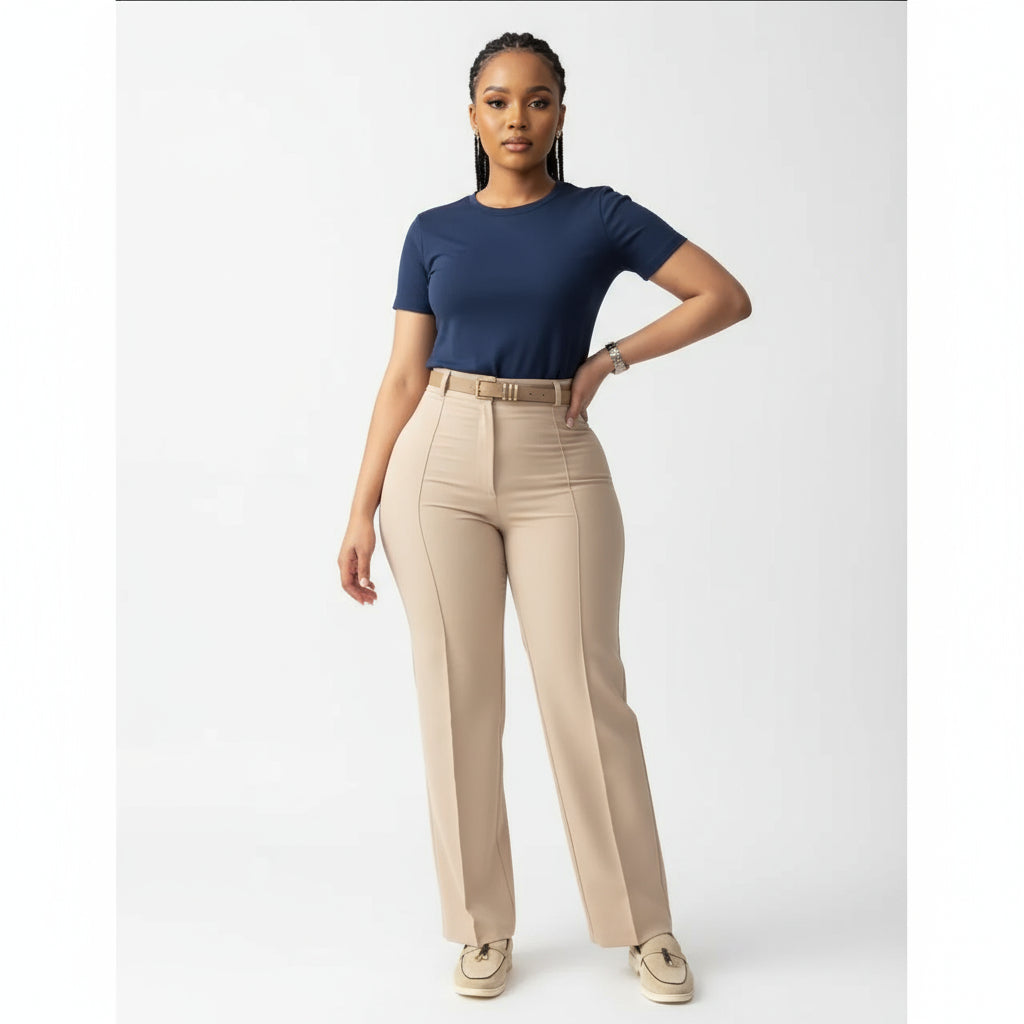 High waisted formal pant