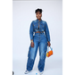 Cargo Denim Trouser and Top Set