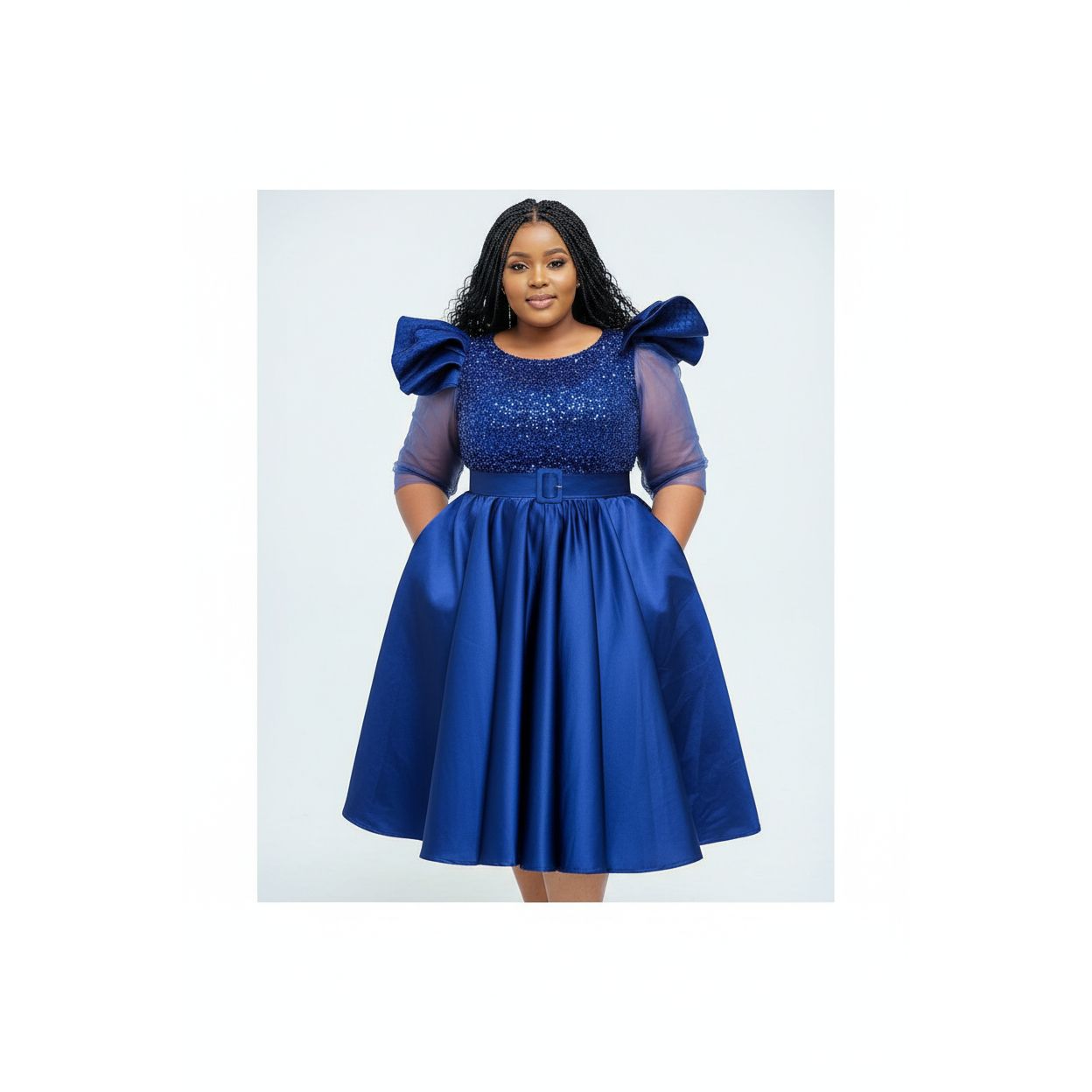 Plus Size Duchess Midi Dress