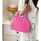 Mini Neon Snakeskin Embossed Chain Dome Bag