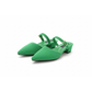 Pointed-Toe Woolen Woven Back Elasticated Women's High Heels