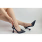 Pointed Diamante Court Heel With Slingback