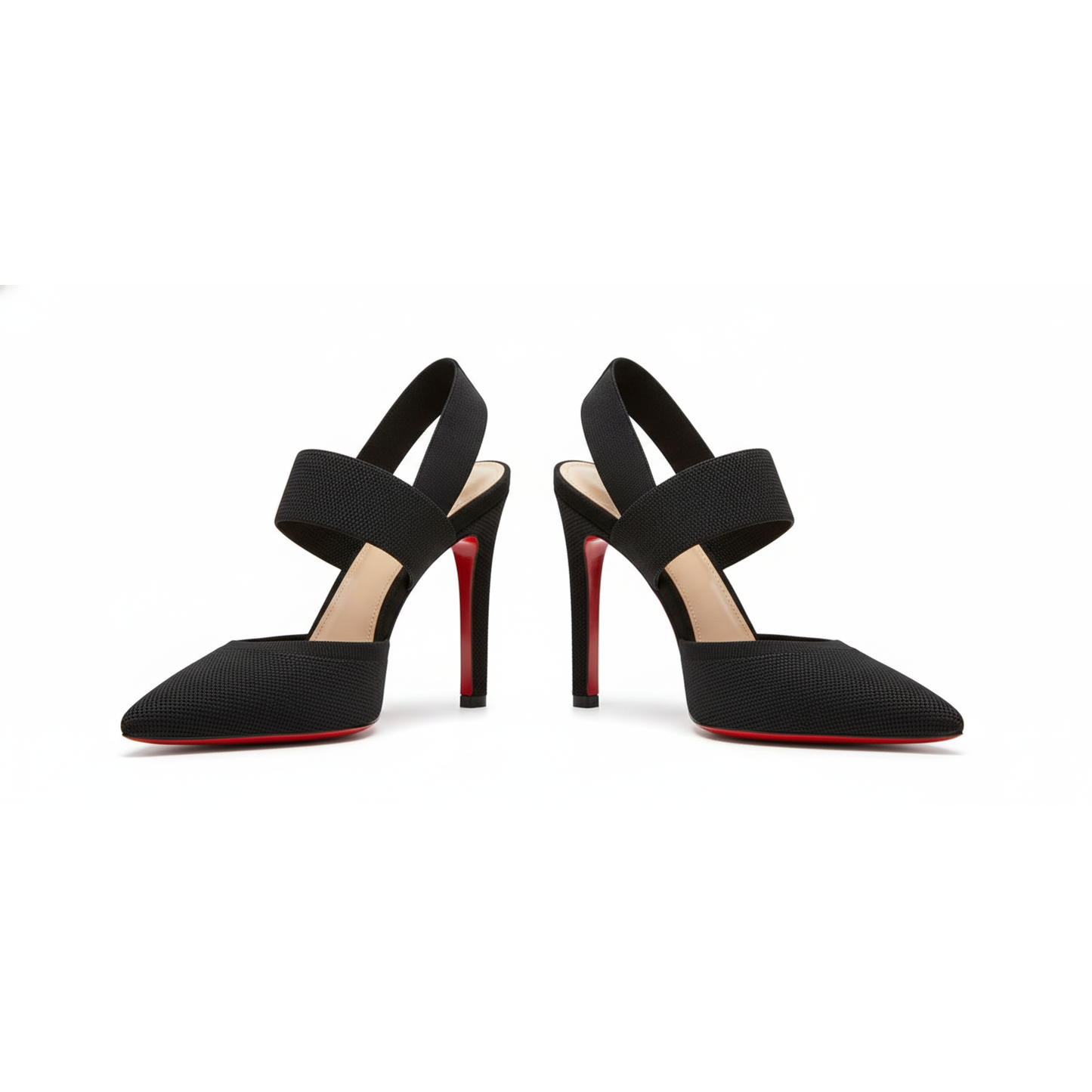 Pointed Toe High Heel Sandals With Elastic Band