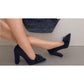 Classy Ribbon Bowknot Thick High Heel