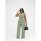 Sleeveless Top and Long Pants 2 Piece Set