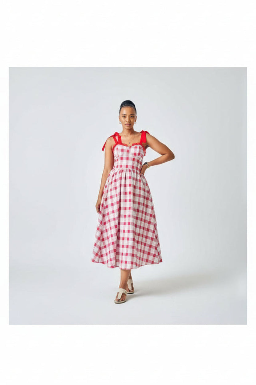 Elegant Belted Pleated Dress - Effortless All-Day Chic
