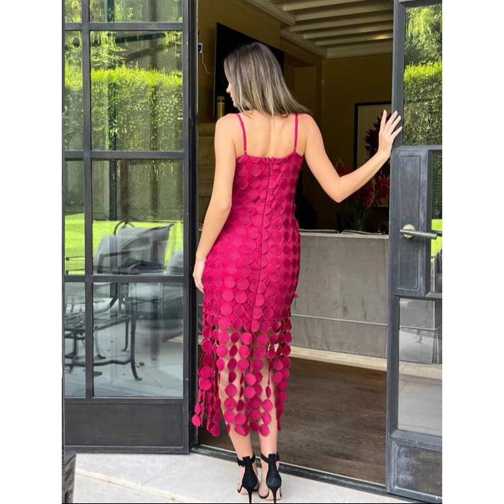 Square Collar Sleeveless Slimming Spliced Zipper Designer Dress