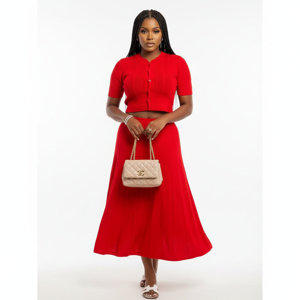 Woman's' Short Sleeve Mesh 2 Piece Set