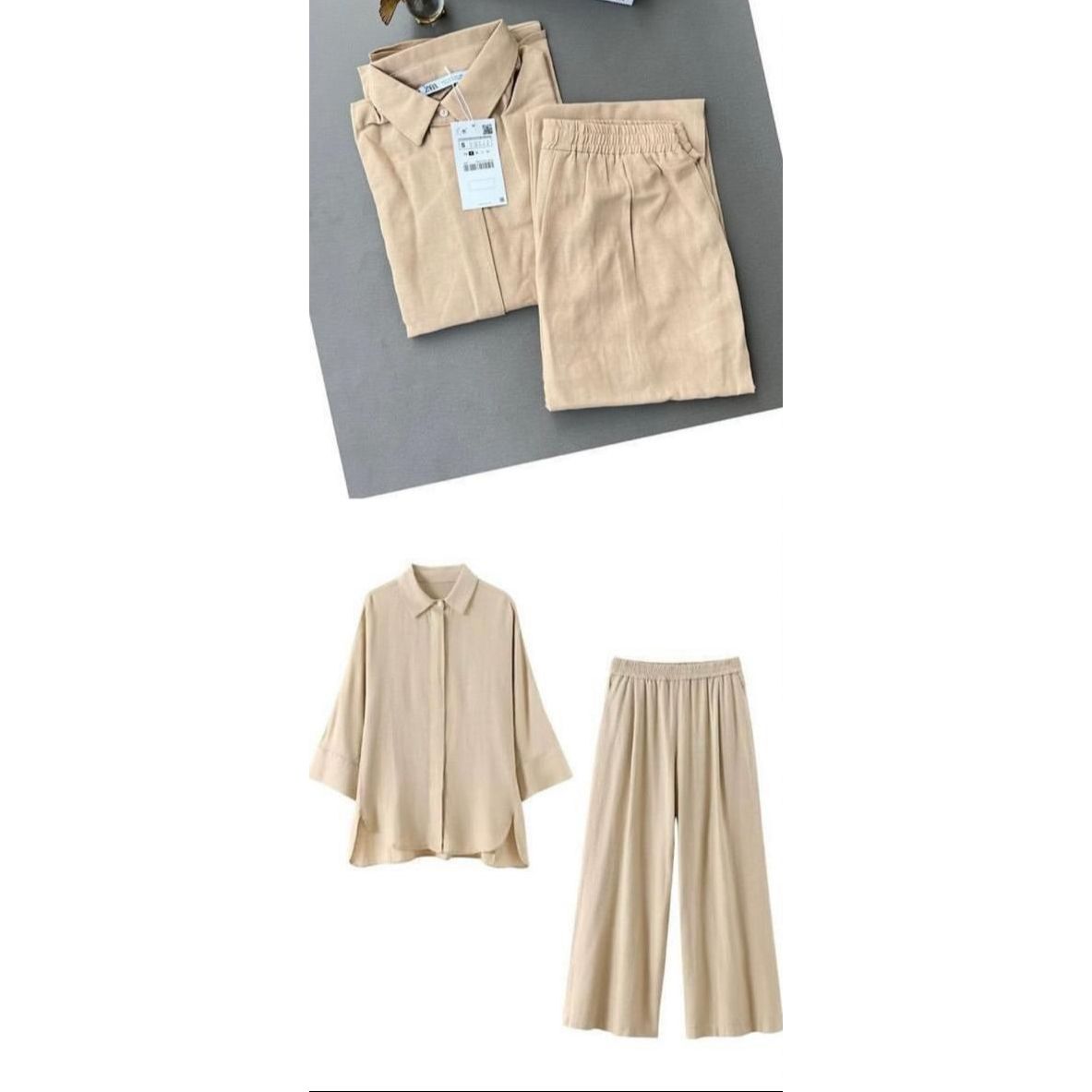 Plus Size Shirt And Pants Set