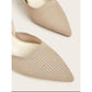 Kitten heel slingback pumps