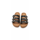 Open-Toe Design Triple Buckle Closure Sandals