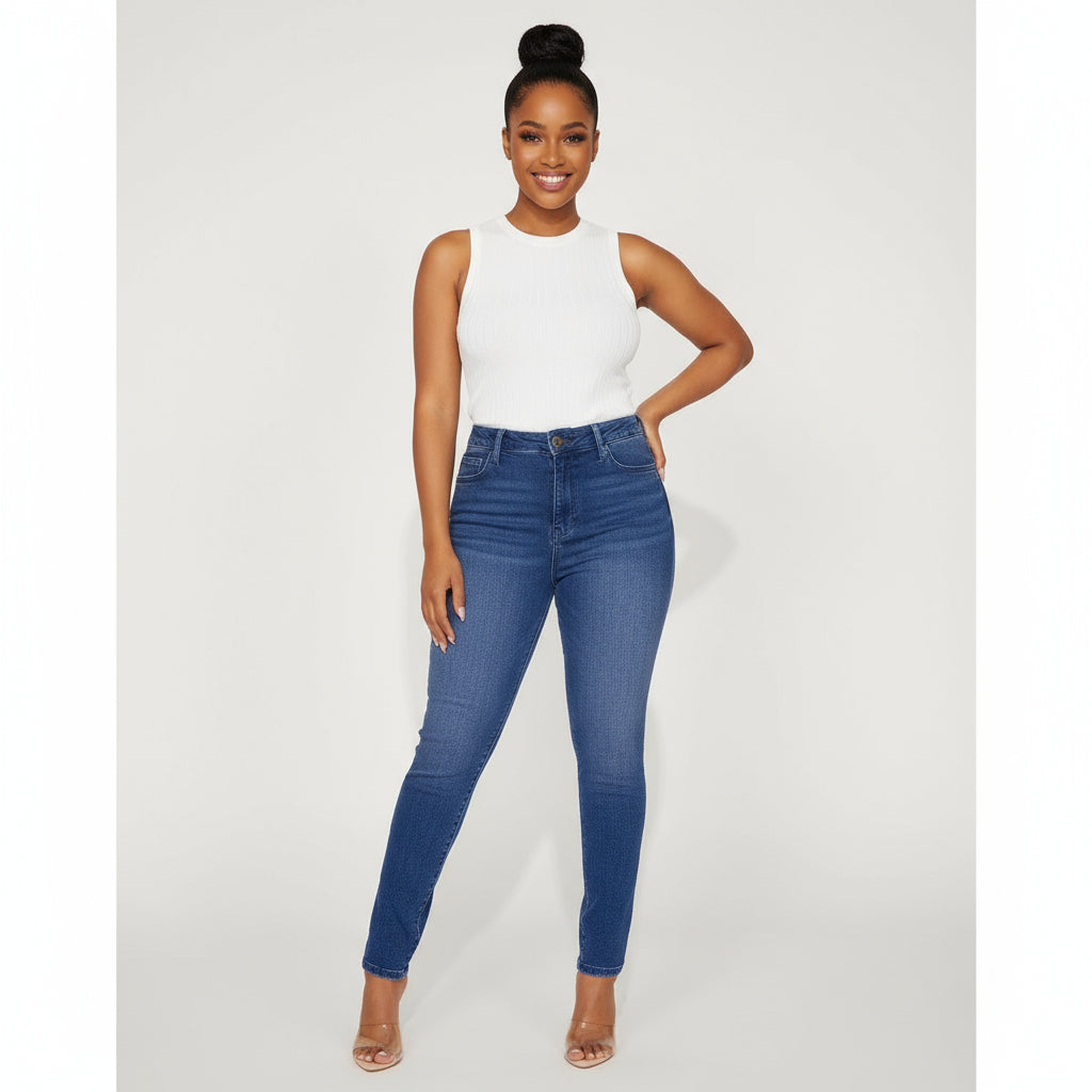 Skinny Jeans medium wash Long Pants