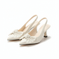 Bow-tie Small Short Thin Stylish Heel Pumps