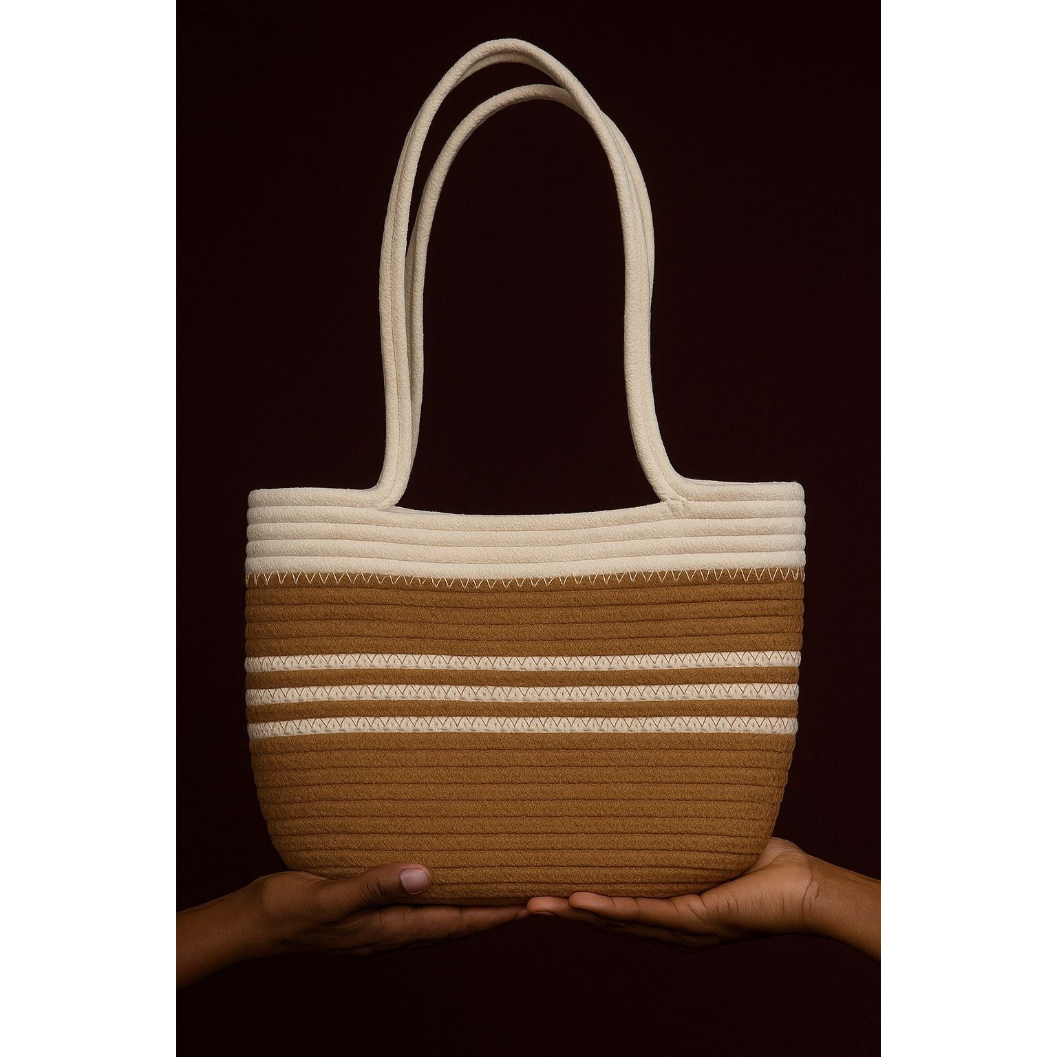 2 Tone Color Sweet Tote Bag