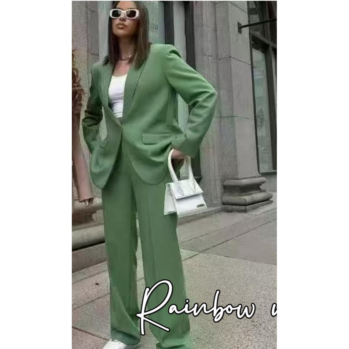 Single Button Blazer Jacket & Formal Pants Set