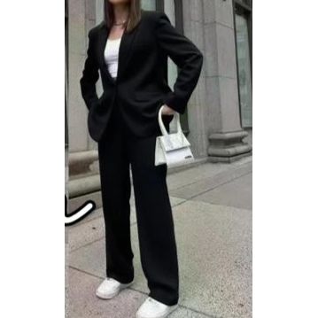 Single Button Blazer Jacket & Formal Pants Set