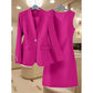 Elegant Women's Dress Blazer 2 Piece Set Suit