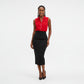 Plain Colour Button Detail Sleeveless Blouse