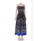 Women Cruise Outfit Graphic Print Cami Maxi Dress