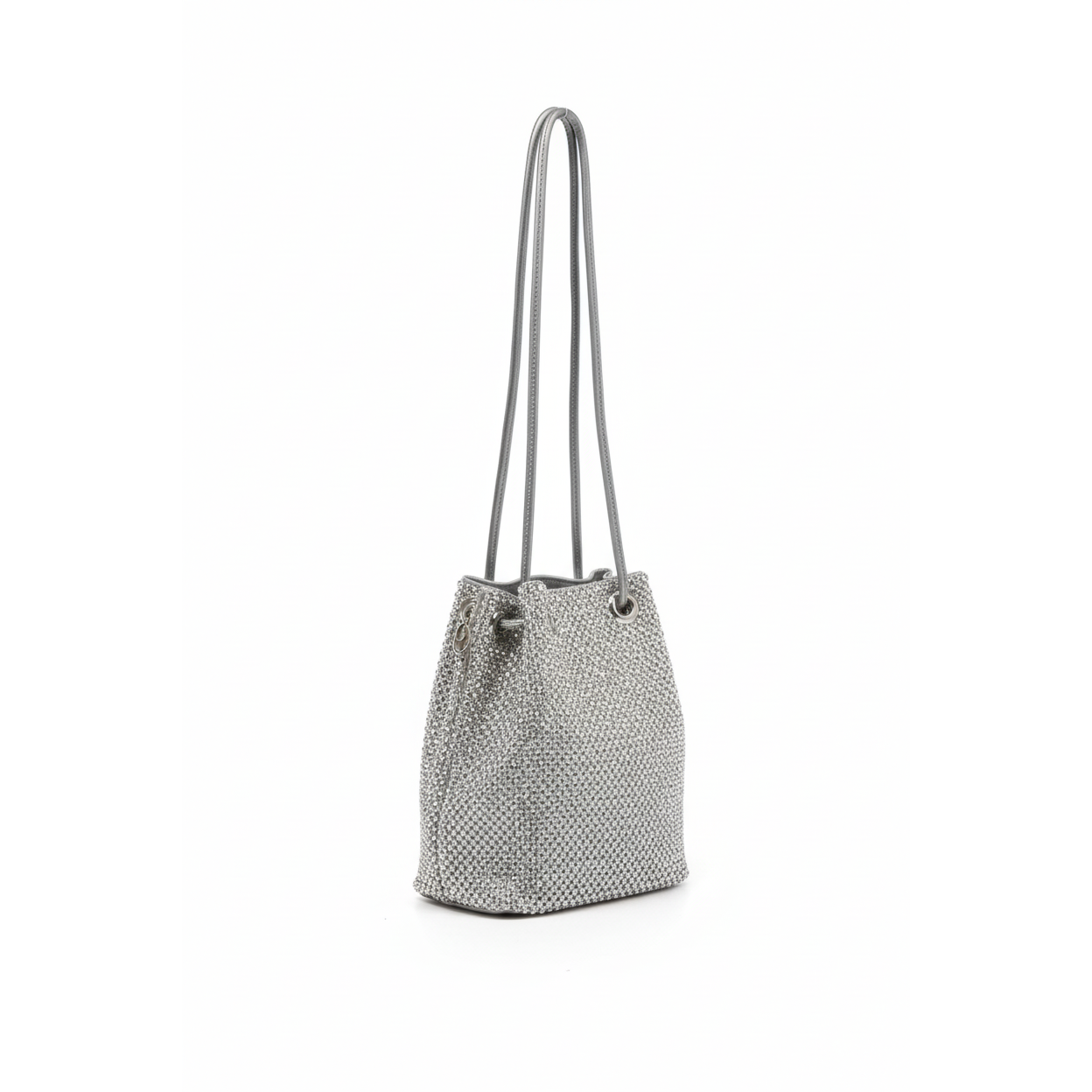 Rhinestone mini drawstring bag