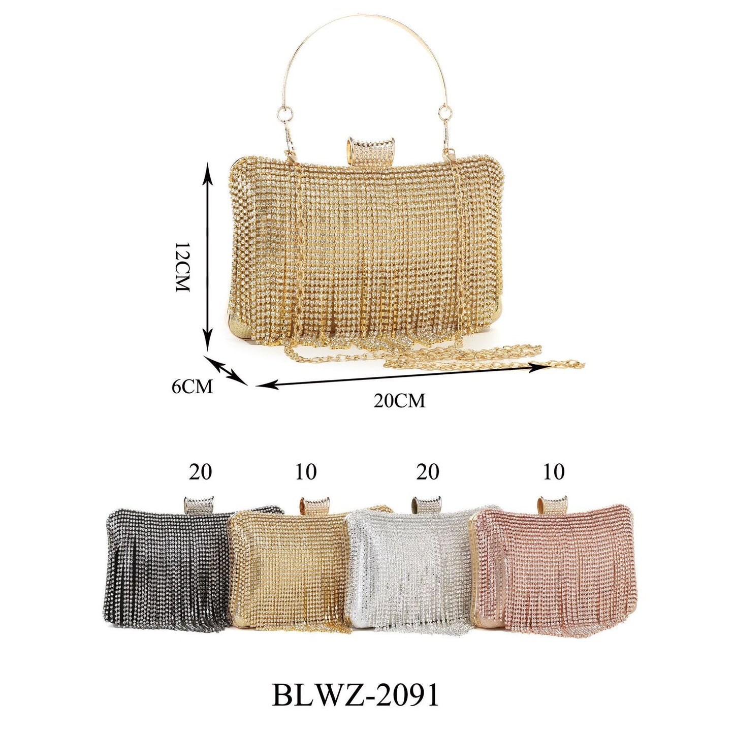 Cleopatra gold clutch Handbag