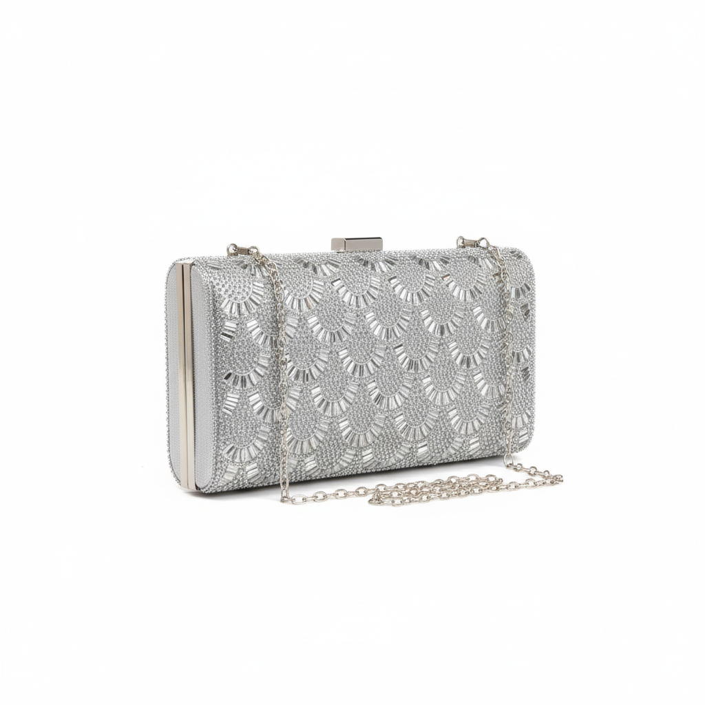 Transfigure Satin Envelope Clutch Handbag