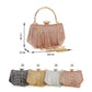 Rhinestone Mesh Chain Clutch Bag