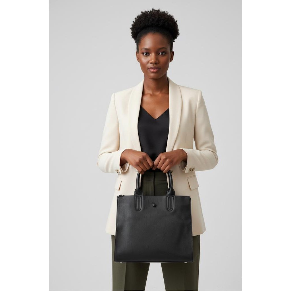 Faux Suede Bowling Handbag