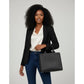 Faux Suede Bowling Handbag