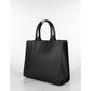 Faux Suede Bowling Handbag