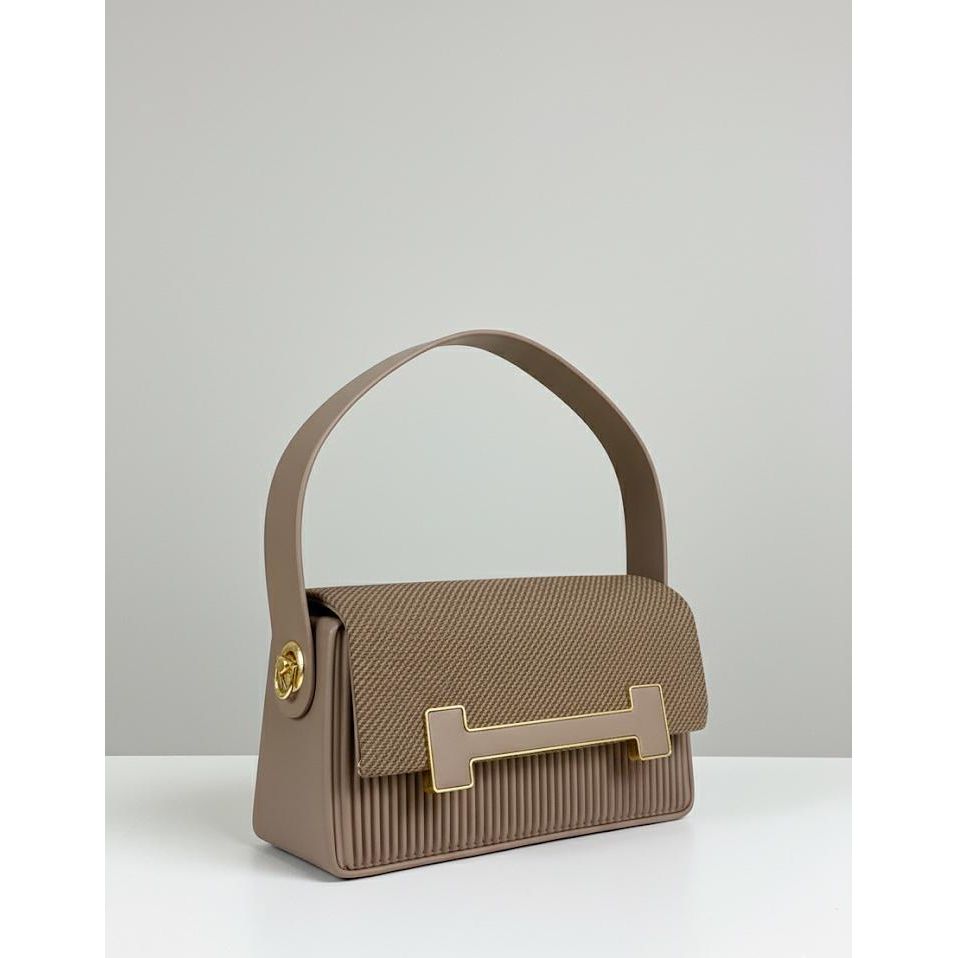 Versatile Shoulder Bag with 'H' Design Trendy Handbag