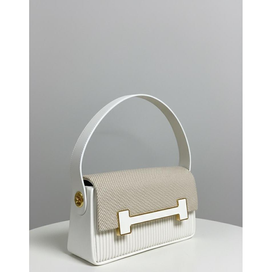 Versatile Shoulder Bag with 'H' Design Trendy Handbag