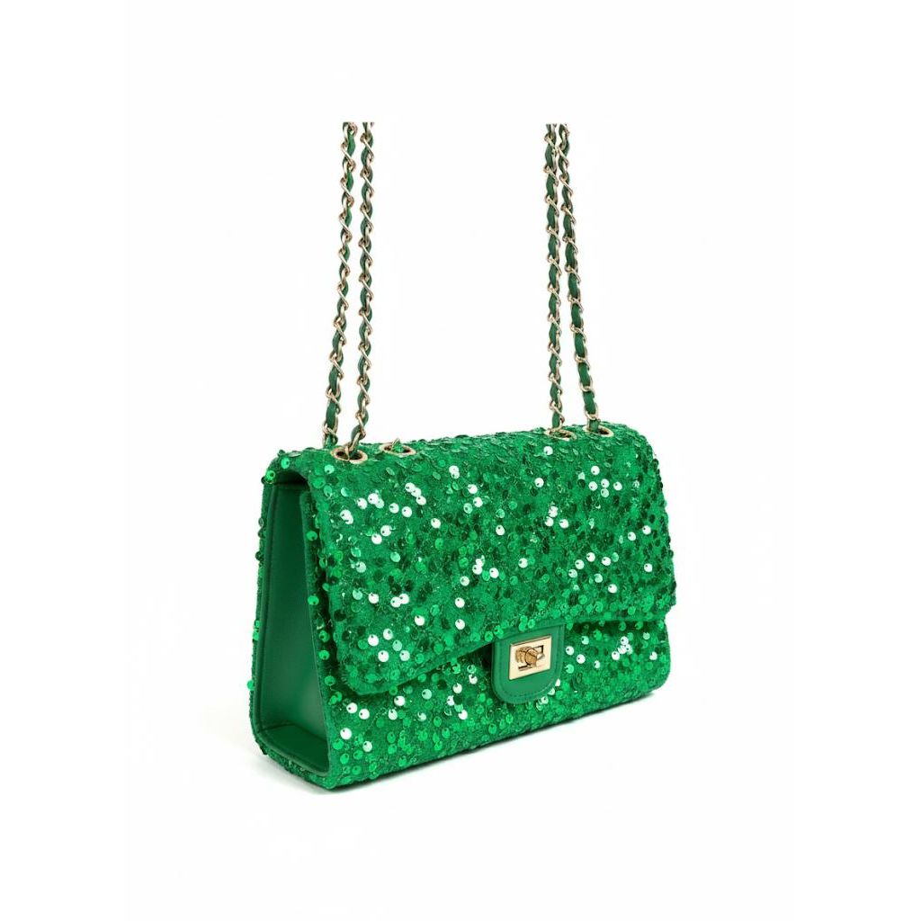 Sequined Convertible Crossbody Bag