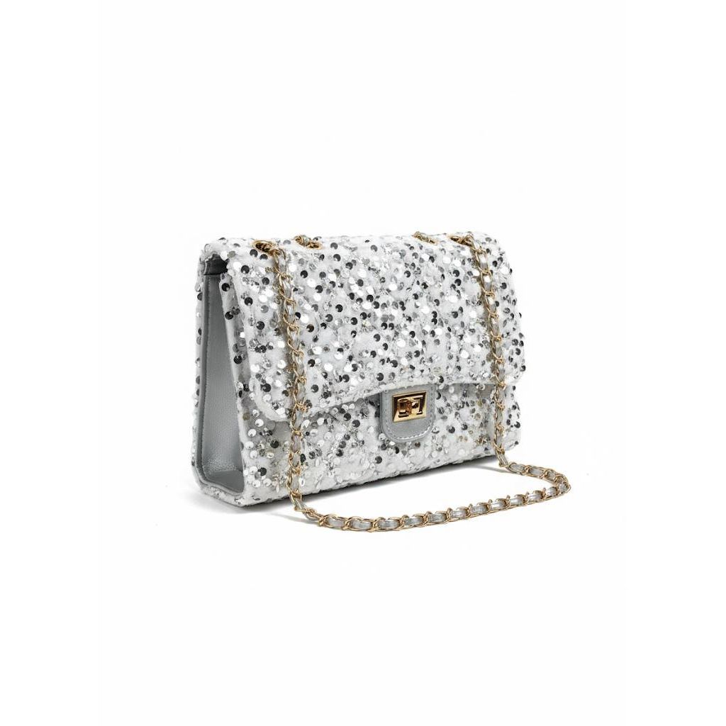 Sequined Convertible Crossbody Bag