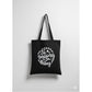 Black Graphic Print Tote Carry Bag.