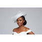 Rhinestone Round Mesh Bow Flower Feather Pointed Fascinator