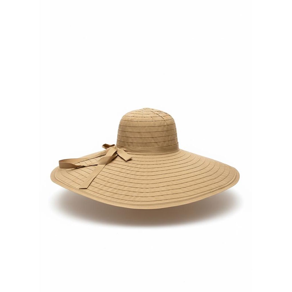 Large Brim Ribbon Hat