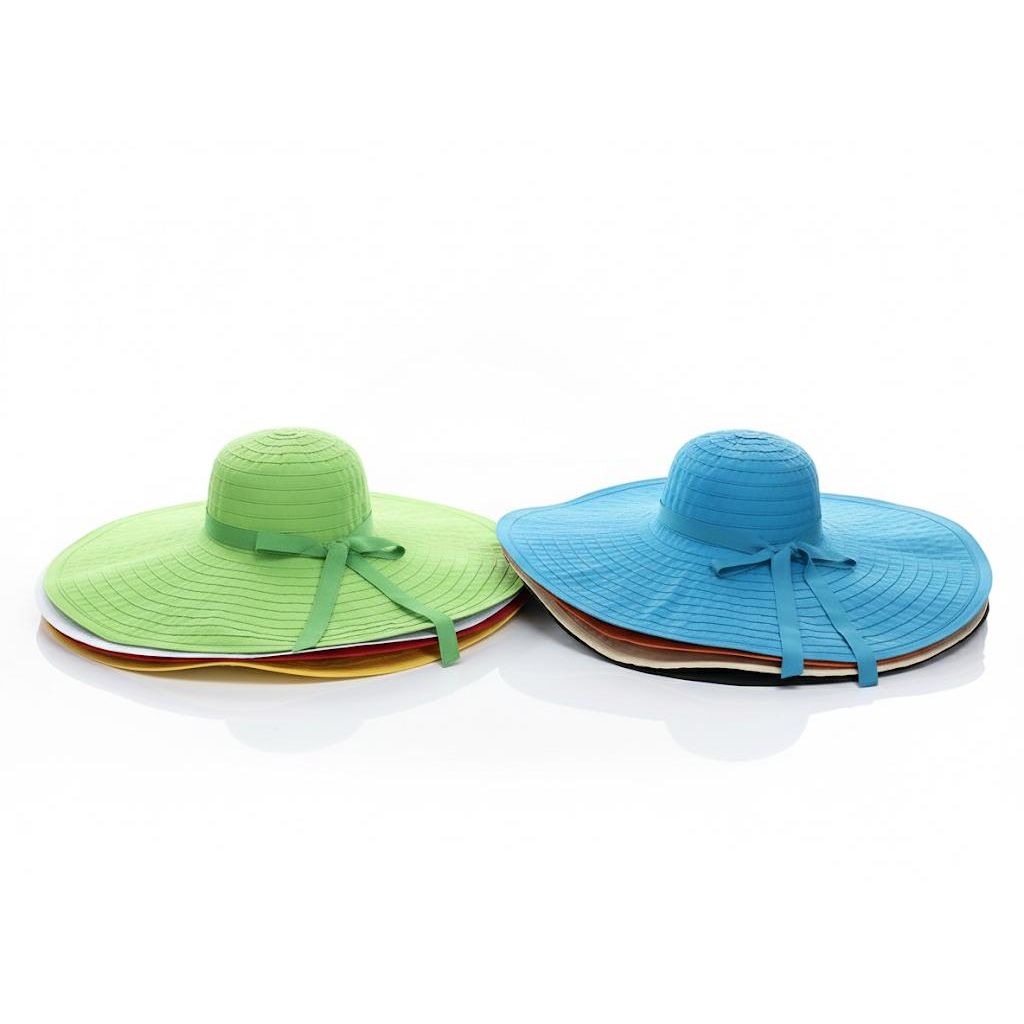 Large Brim Ribbon Hat